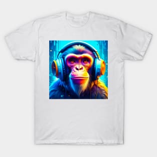 Monkey Headphones T-Shirt